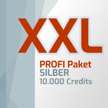 SPECIAL "XXL" CREDIT PACKAGE with 5,000 credits and 20% discount!